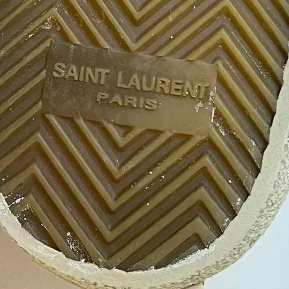 Yves Saint Laurent Black and Cream Sneakers - Picture 8 of 11